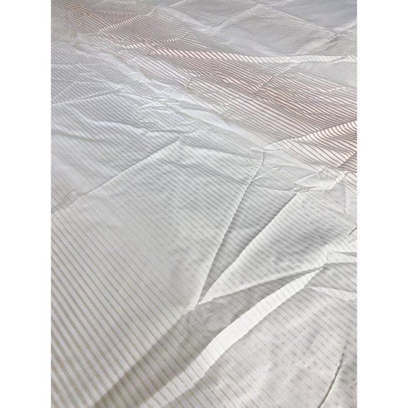 Pottery Barn Dorm Metallic Mirage Duvet Cover Full Queen Gold Silver Pink White - Picture 4 of 5